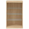 vidaXL Komoda s LED svetlami dub sonoma 60,5x37x100 cm