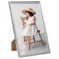 vidaXL Fotorámiky na stôl, koláž 5 ks, strieborné 28x35 cm, MDF