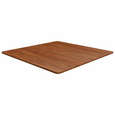 vidaXL Štvorcová stolová doska Tmavohnedá 90x90x1,5 cm lakovaný dub