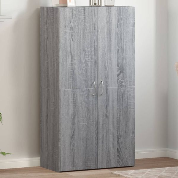 vidaXL Kartotéka sivá sonoma 60x32x115 cm kompozitné drevo