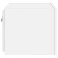 vidaXL TV nástenné skrinky s LED svetlami 2 ks biele 30,5x35x30 cm
