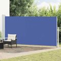 vidaXL Zaťahovacia bočná markíza na terasu 180x500 cm modrá