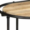vidaXL Konzolový stolík 110x42x76 cm surový mangový masív