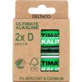 DELTACO ULTIMATE, Batérie alkalické D LR20 2ks