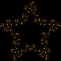 vidaXL Vianočné osvetlenie Silueta hviezdy 115 LED diód Teplá biela