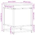 vidaXL Úložný box s vekom čierny 40x40x51,5 cm kompozitné drevo