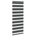 vidaXL Zebra roleta čierna 60x150 cm šírka látky 55,9 cm polyester