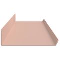 vidaXL Závesná polica 4 ks Ružová 100 x 9 x 2,5 cm Oceľ