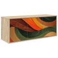 vidaXL Nástenný TV kabinet BONN 102 x 33 x 40 cm Dub sonoma