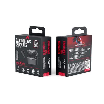 Maxlife TWS MXBE-01 Black bezdrôtové Bluetooth slúchadlá, čierna (OEM0002336)