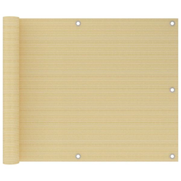 vidaXL Balkónová markíza béžová 75x300 cm HDPE