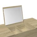 vidaXL Toaletný stolík so zrkadlom dub sonoma 100x45x76 cm