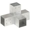 vidaXL Trámová spojka v tvare X 81x81 mm pozinkovaný kov