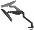 BENQ BDH01 ergonomické rameno na 2x monitor černý Duální držák monitoru, 17-35 palcu, VESA 75×75/100×100, 2-20 kg na rameno, plynové pružiny, ochranné desky stolu