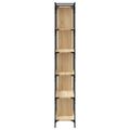 vidaXL Knižnica 6-poschodová dub sonoma 76x32x192 cm kompozitné drevo