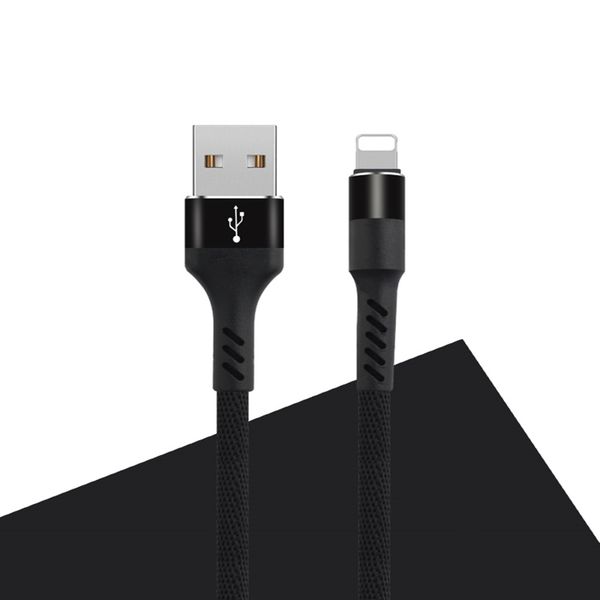 Kábel Maxlife MXUC-01 USB - Lightning 1,0 m 2A čierny nylon