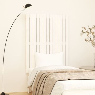 vidaXL Nástenné čelo postele biele 82,5x3x110 cm masívna borovica