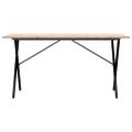 vidaXL Jedálenský stolík v tvare X 160x80x75 cm borovica a oceľ
