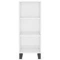 vidaXL Komoda lesklá biela 34,5x32,5x90 cm kompozitné drevo