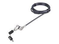 Anti-Theft Cut-Resistant Steel Cable (UNIVC4D-LAPTOP-LOCK) - Bezpečnostný káblový zámok - čierna, strieborná - 2 m
