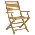 vidaXL Skladacie stoličky 8 ks 54,5x61,5x86,5 cm Masívne drevo akácia
