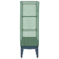 vidaXL Záhon s krytom na skleník ratanový vzhľad 80x40x140 cm