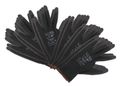 Rukavice pracovné z polyesteru polomáčané v PU GLOVE PE-PU 9, čierne, veľ. 9", 6 párov SIXTOL