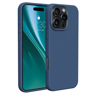 Etteri Silikónový kryt na iPhone 16 Pro Max 6,9" tmavomodrý