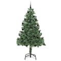vidaXL Vianočný stromček Zelená 210 cm PVC