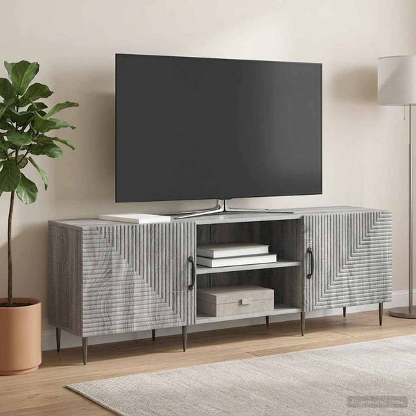 vidaXL TV skrinka Sivá sonoma 150 x 31 x 50 cm Kompozitné drevo