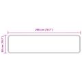 vidaXL Behúň MARSA Sivá 50 x 200 cm Polyester a PVC
