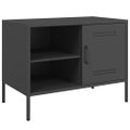 vidaXL TV skrinky 2 ks čierne 68x39x50,5 cm oceľ
