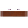 vidaXL Slimákové zábrany 20 ks 100 x 3,5 x 25 cm Hrdzavý