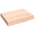 vidaXL Kúpeľňová doska 40x30x(2-6) cm neošetrený masív