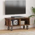 vidaXL TV stolík 68,5 x 35 x 35 cm Dymová dub Kompozitné drevo