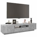 vidaXL TV skrinka s LED svetlami betónovosivá 180x35x40 cm
