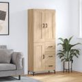 vidaXL Vysoká skrinka dub sonoma 69,5x34x180 cm spracované drevo
