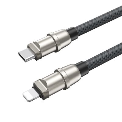 BWOO pútkový kábel USB-C - Lightning 0,3m 27W s popruhom
