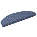 vidaXL Samolepiace schodové rohože 15 ks 65 x 21 x 4 cm Non-Slip Modrá