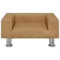 vidaXL Pelech pre psa hnedý 50x40x26,5 cm zamat