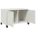 vidaXL TV skrinka biela 68x39x43,5 cm oceľ