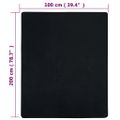 vidaXL Plachty Jersey 2 ks čierna 100x200 cm bavlna