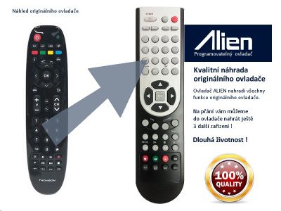 Diaľkový ovládač ALIEN STB Thomson THT 712