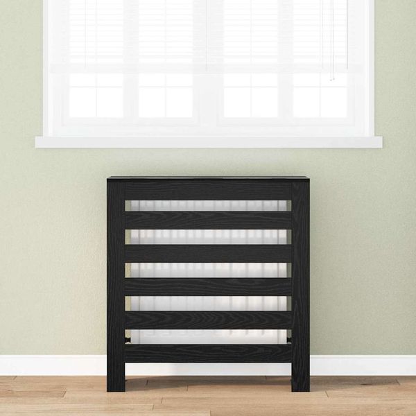 vidaXL Kryt radiátora Čierny dub 78 x 20 x 82 cm Kompozitné drevo