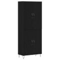 vidaXL Highboard 2 ks Čierny dub 69,5 x 34 x 180 cm Kompozitné drevo