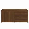 vidaXL TV skrinka hnedý dub 80x34x36 cm spracované drevo