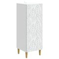vidaXL Servírovacia skriňa Biela 33 x 34,5 x 90 cm Kompozitné drevo