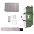 vidaXL Rodinný stan 5-miestny Zelená 185T Polyester s PU náterom