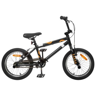 vidaXL BMX Bicykel 16 Palcov pre deti vo veku 5-8 rokov Čierna