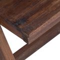 vidaXL Stôl Hnedá 90 x 50 x 103 cm Masívne obnovené drevo